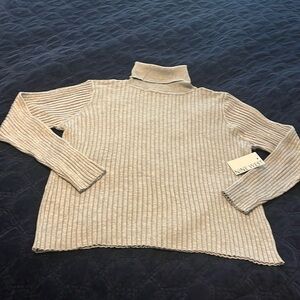 Gray Turtleneck Sweater